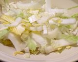 白菜とたまごの炒め物をご飯に乗せたもの作り方1写真