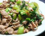 豚肉と青梗菜のピリ辛炒め(ﾟ∀ﾟ)=3作り方6写真
