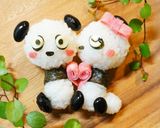 バレンタインに♪ラブラブ❤パンダキャラ弁作り方4写真