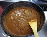 鶏ももハンバーグのモーレ作り方7写真
