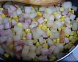 大根とベーコン・コーンのバター醤油炒め。作り方4写真