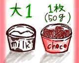 材料4つ❀バレンタインに簡単チョコサラミ作り方1写真