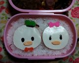 キャラ弁♪ドナルドダック♪酉年　ツムツム作り方10写真