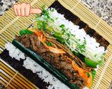 恵方巻にも☆焼肉ビビンバ太巻き☆巻き方作り方5写真