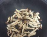 しめじと大葉の塩炒め作り方1写真