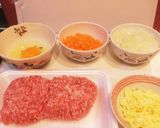 ☆内緒で野菜たっぷりチーズハンバーグ☆作り方1写真