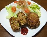 野菜嫌い克服★キャベツのメンチカツ作り方4写真
