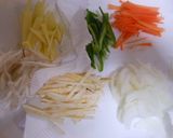 野菜のかき揚げ　私流作り方1写真