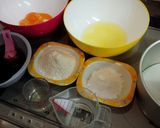 21cmマーブルシフォン*HM*卵5個作り方4写真