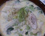 ♪白菜とチンゲン菜のクリームスープ♪作り方6写真
