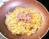 『あごなし亭』ツナとレタスのチャーハン作り方5写真