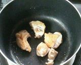 鶏もも肉と白菜の雑炊作り方1写真