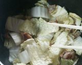 鶏もも肉と白菜の雑炊作り方3写真