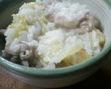 鶏もも肉と白菜の雑炊作り方8写真