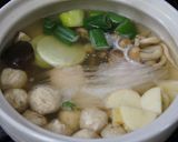 中華だしで作る豆乳鍋作り方3写真