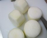 ＊とろとろ大根のふわふわつくね詰め＊作り方1写真