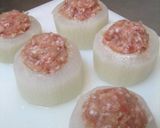 ＊とろとろ大根のふわふわつくね詰め＊作り方4写真