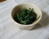 ほうれんそうのごまあえ納豆作り方1写真