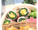 彩り弁当*ほうれん草とコーンのベーコン巻作り方7写真
