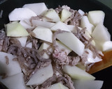 簡単☆時短☆そぎ大根と豚肉の煮物作り方2写真