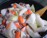 簡単☆時短☆そぎ大根と豚肉の煮物作り方3写真
