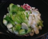 つぼみ菜とゆり根の大人の焼きそば作り方3写真