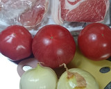 トマトと豚肉の炒めもの作り方1写真