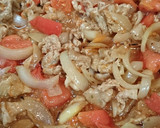 トマトと豚肉の炒めもの作り方13写真