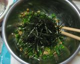 茎ワカメと納豆の油あげ焼き作り方3写真