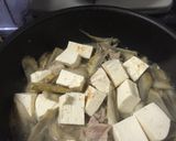 簡単豆腐と豚コマの旨辛丼作り方4写真