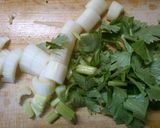 玉ねぎ セロリ 白菜 豚の ケチャスープ作り方1写真
