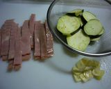 ベーコンと茄子のトマトソースパスタ作り方1写真