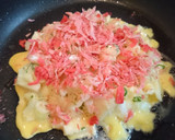 たっぷり白菜と桜えびのお好み焼き作り方2写真