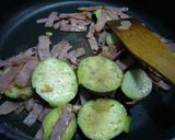 ベーコンと茄子のトマトソースパスタ作り方4写真