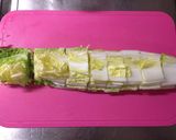 たっぷり白菜と挽肉の豆乳味噌スープ作り方1写真