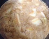 たっぷり白菜と挽肉の豆乳味噌スープ作り方4写真