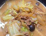 たっぷり白菜と挽肉の豆乳味噌スープ作り方6写真