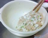 むね肉で鶏ハンバーグ鶏皮餃子味風作り方3写真