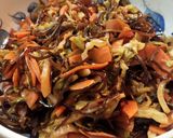 昆布の佃煮で常備菜♪千切野菜の練ゴマ和え作り方4写真