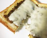 キーマカレーのとろ〜りチーズトースト作り方3写真
