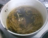 簡単！ ごぼう 椎茸 ワカメの お吸い物作り方4写真
