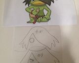妖怪ウォッチ 河童キャラ弁作り方2写真