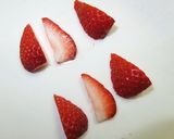 いちごバタフライ の 作り方　飾り切り作り方4写真