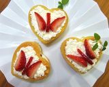 いちごバタフライ の 作り方　飾り切り作り方9写真