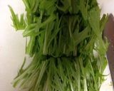 水菜と焼きサバのサラダ作り方1写真