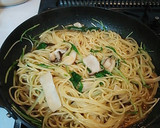 簡単♪水菜とエリンギの和風パスタ♡作り方7写真