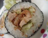がっつり！！弁当！～唐揚げｄｅ海苔巻き～作り方3写真