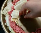 白菜とひき肉♡簡単トマトミルフィーユ鍋作り方3写真