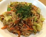 チーズあられ焼きそば♪作り方5写真
