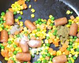 ウインナとミックスベジのマヨスクランブル作り方7写真